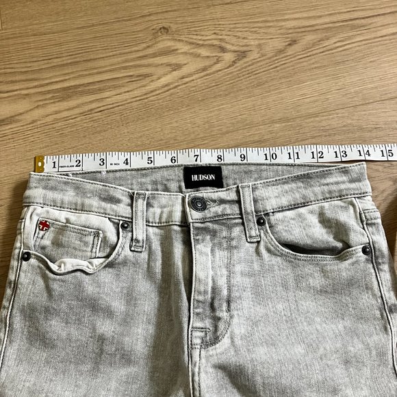 Hudson natalie mid rise skinny jeans gray size 26 - Picture 9 of 11